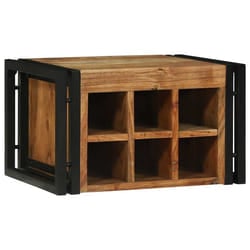 vidaXL Portabottiglie 46 x 35 x 27.5 cm Legno massello di acacia