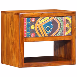 vidaXL Armadio da Notte con cassetto Marrone 40 x 35 x 35 cm - Vista aggiuntiva 3
