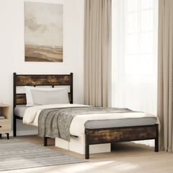 Giroletto senza Materasso con Testiera Rovere Sonoma 90x190 cm Vidaxl 720889