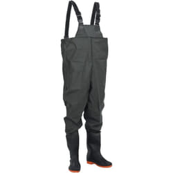 Wader da Pesca con Pettorina e Stivali Verde Scuro Taglia 42 Vidaxl 945355