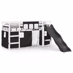 VidaXL 3309068 lettino per bambini Nero, Bianco Poliestere
