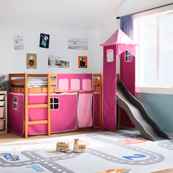 VidaXL 3309127 lettino per bambini Rosa Poliestere