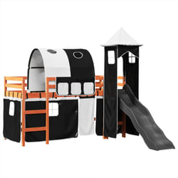 VidaXL 3309161 lettino per bambini Nero, Bianco Poliestere