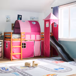 VidaXL 3309163 lettino per bambini Rosa Poliestere