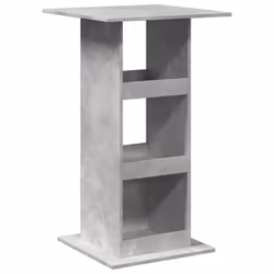 vidaXL Tavolo Bar Portaoggetti Grigio Cemento 60x60x102 cm Multistrato - Vista aggiuntiva 2