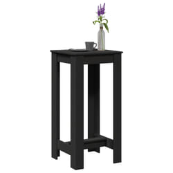 vidaXL Tavolo da Bar Nero 51x50x103,5 cm in Legno Multistrato