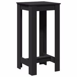 vidaXL Tavolo da Bar Nero 51x50x103,5 cm in Legno Multistrato - Vista aggiuntiva 2