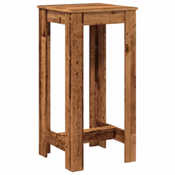 vidaXL Tavolo da Bar Legno Antico 51x50x103,5 cm in Legno Multistrato - Vista aggiuntiva 2