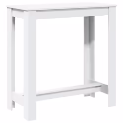 vidaXL Tavolo da Bar Bianco 102x50x103,5 cm in Legno Multistrato - Vista aggiuntiva 2