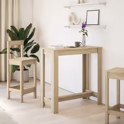 vidaXL Tavolo da Bar Rovere Sonoma 102x50x103,5cm in Legno Multistrato - Vista aggiuntiva 3