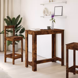vidaXL Tavolo Bar Rovere Artigianale 102x50x103,5 cm Legno Multistrato - Vista aggiuntiva 3
