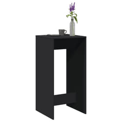 vidaXL Tavolo da Bar Nero 51x50x103,5 cm in Legno Multistrato