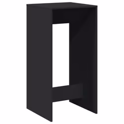 vidaXL Tavolo da Bar Nero 51x50x103,5 cm in Legno Multistrato - Vista aggiuntiva 2