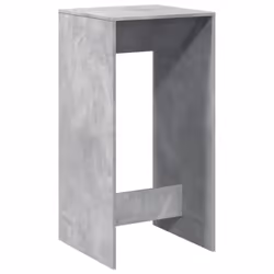 vidaXL Tavolo da Bar Grigio Cemento 51x50x103,5cm in Legno Multistrato - Vista aggiuntiva 2