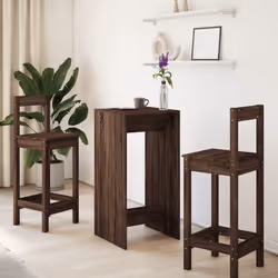 vidaXL Tavolo da Bar Rovere Marrone 51x50x103,5 cm in Truciolato - Vista aggiuntiva 3