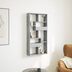 Armadietto a Muro Grigio Cemento 50x15x100 cm in Truciolato Vidaxl 793002