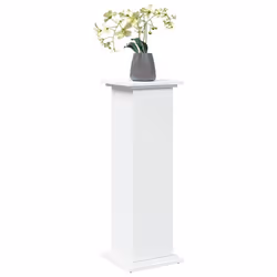 vidaXL Supporto Espositivo Portaoggetti Bianco 31x30x90 cm Truciolato - Vista aggiuntiva 3