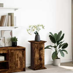 Espositore con Portaoggetti Rovere Fumo 31x30x60cm Truciolato - Vidaxl