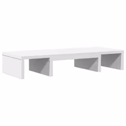 vidaXL Supporto Monitor Regolabile Bianco 60x24x10,5 cm in Truciolato - Vista aggiuntiva 2
