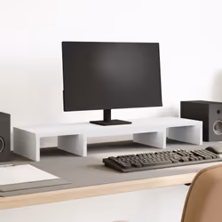 Migliorate il vostro spazio di lavoro con il supporto per monitor regolabile per un comfort visivo migliore e uno stile migli ...