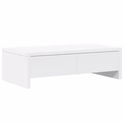 vidaXL Supporto Monitor con Cassetti Bianco 50x27x15 cm in Truciolato - Vista aggiuntiva 2