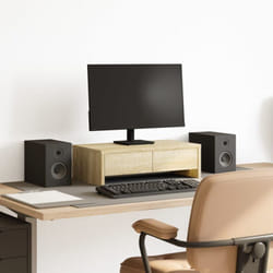 vidaXL Supporto Monitor con Cassetti Sonoma 50x27x15 cm in Truciolato