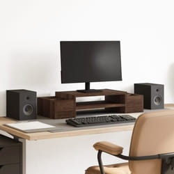 Supporto Monitor con Contenitore Marrone 70x27x15 cm Truciolato Vidaxl 328828