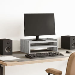 Vidaxl - Supporto per Monitor Grigio Sonoma 42x24x16 cm in Truciolato 977049