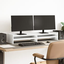 Vidaxl - Supporto per Monitor Bianco 100x24x16 cm in Truciolato