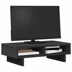 vidaXL Supporto per Monitor Nero 50x27x15 cm in Truciolato - Vista aggiuntiva 3