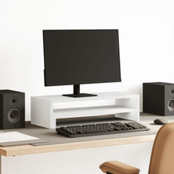 Supporto per Monitor Bianco 54x22x15 cm in Truciolato - Vidaxl