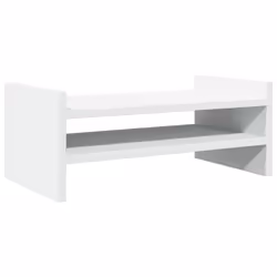 vidaXL Supporto per Monitor Bianco 50x27x20 cm in Truciolato - Vista aggiuntiva 2
