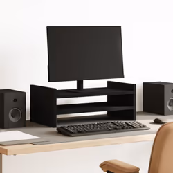 Migliorate il vostro spazio di lavoro con il supporto per monitor per una visione più confortevole e con stile! Materiale sta ...