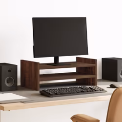Migliorate il vostro spazio di lavoro con il supporto per monitor per una visione più confortevole e con stile! Materiale sta ...