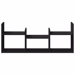 VidaXL 854797 scaffale Legno Nero - Vista aggiuntiva 4