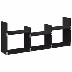 VidaXL 854797 scaffale Legno Nero - Vista aggiuntiva 5