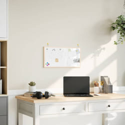 Lavagna Bianca Magnetica con Cornice in Legno di Pino 60x30 cm Vidaxl 217873