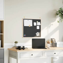 Lavagna con Cornice in Legno Massello di Pino Nero 60x55 cm Vidaxl 711361