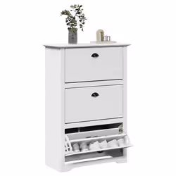VidaXL 4016881 scarpiera Bianco - Vista aggiuntiva 2