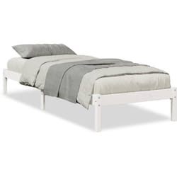 Letto Extra Lungo senza Materasso Bianco 100x220 cm in Pino Vidaxl 197058