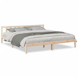Letto Extra Lungo senza Materasso 180x220 cm in Legno di Pino Vidaxl 170166