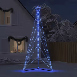 vidaXL Albero di Natale a LED 615 LED Blu 404,5 cm - Vista aggiuntiva 3