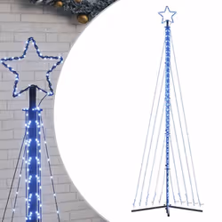 vidaXL Albero di Natale a LED 495 LED Blu 300,5 cm - Vista aggiuntiva 2