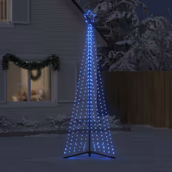 vidaXL Albero di Natale a LED 495 LED Blu 300,5 cm - Vista aggiuntiva 3