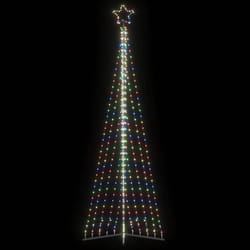 vidaXL Albero di Natale a LED 495 LED Colorati 300,5 cm