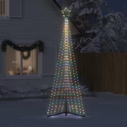 vidaXL Albero di Natale a LED 495 LED Colorati 300,5 cm - Vista aggiuntiva 3