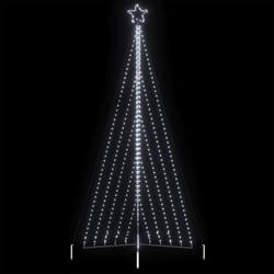 vidaXL Albero di Natale a LED 570 LED Bianco Freddo 399 cm
