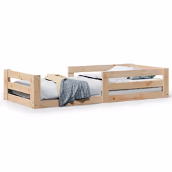 vidaXL Letto senza Materasso 75x190 cm in Legno Massello Pino - Vista aggiuntiva 2