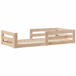 vidaXL Letto senza Materasso 75x190 cm in Legno Massello Pino - Vista aggiuntiva 3