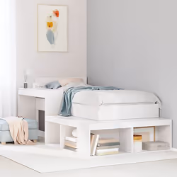VidaXL 855757 comodino Bianco - Vista aggiuntiva 2